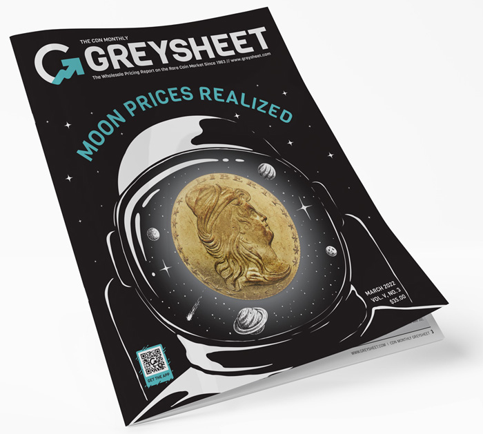 Cover of the March 2022 Monthly Greysheet Magazine