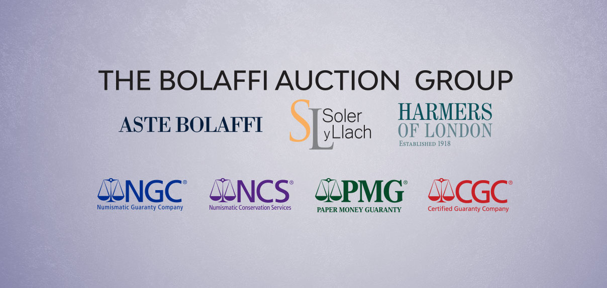 enlarged image for NGC, NCS, PMG and CGC Appoint The Bolaffi Auction Group an Official Submission Center in Italy and Spain