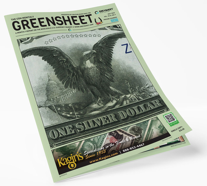 enlarged image for May 2022 Greensheet Market Analysis: Large Size Silver Certificates