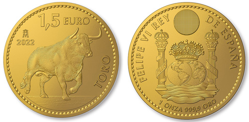 2022 “Bull” Spanish Doubloon Coin