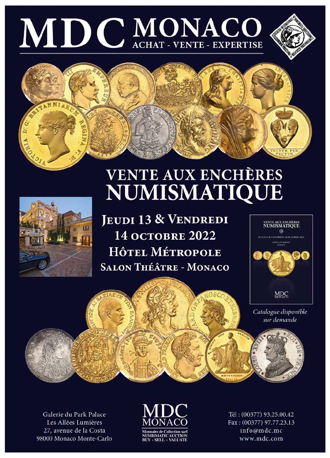 MDC Monaco October Numismatic Auction #10 Features Exceptional 