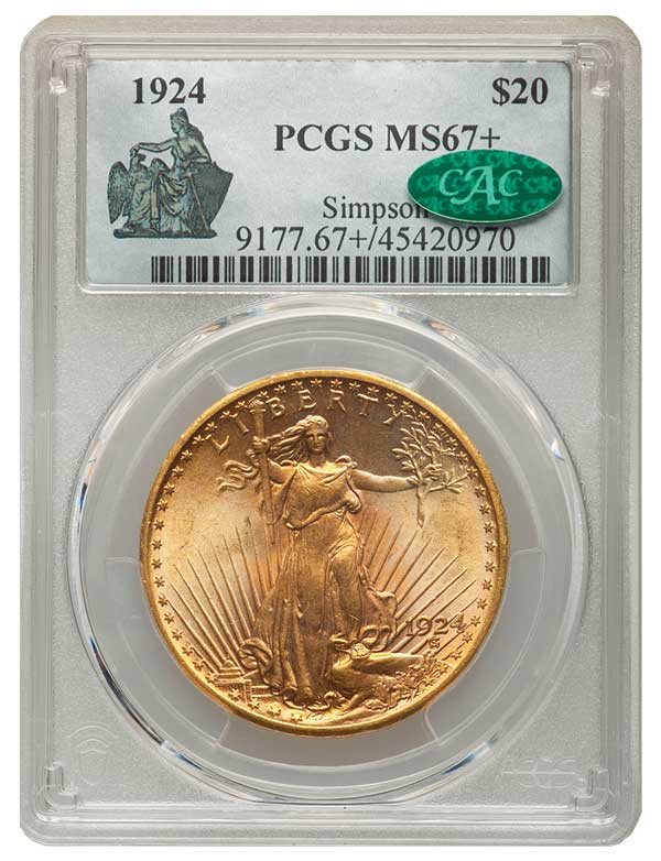enlarged image for The Most Valuable Common Coins are CAC Saint-Gaudens Double Eagles
