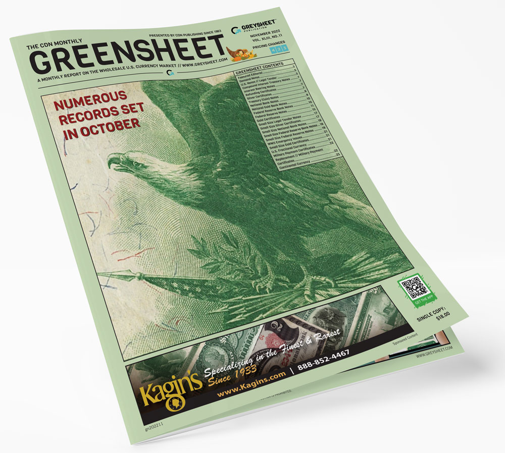 enlarged image for November 2022 Greensheet Market Analysis: Numerous Records Set in October Auctions