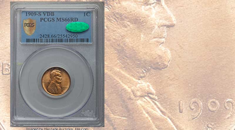 This 1909-S VDB Lincoln cent sold for $28,800 at Heritage Auctions in May compared to a non-CAC example which realized $15,000 in February.