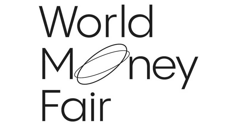 Caption: Dynamism and globality this is symbolized by the moving and rotating coin in the new logo of the World Money Fair. ©WORLD MONEY FAIR