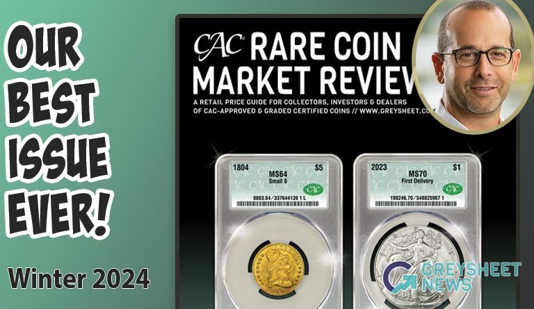 Cover of the Winter 2024 CAC Rare Coin Market Review