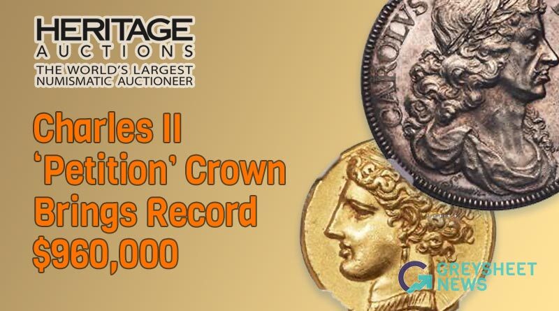 Charles II ‘Petition’ Crown Brings Record $960,000