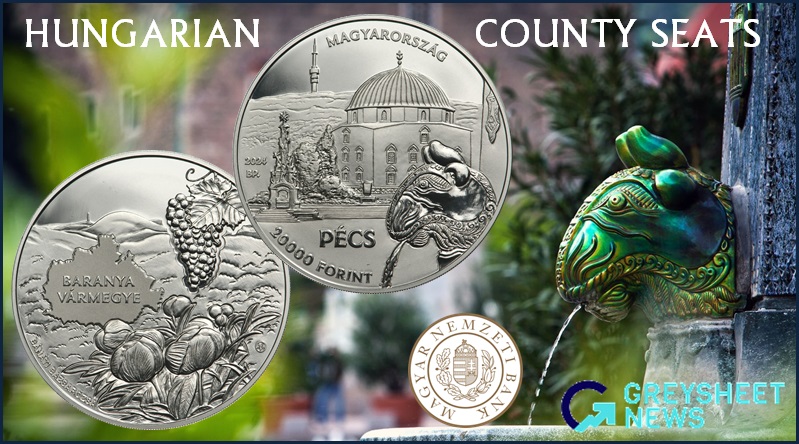 New coins feature the historic county seat of Baranya