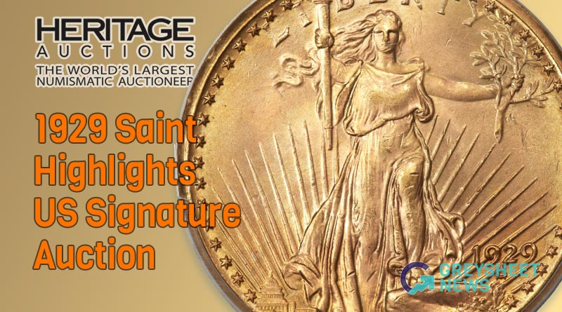 Heritage Auctions featuring 1929 Saint Gaudens