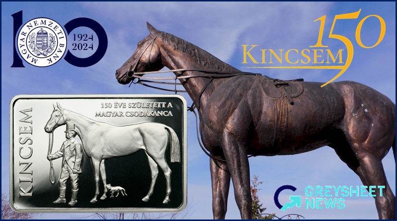 Legendary filly Kincsem features on new silver proof coins.