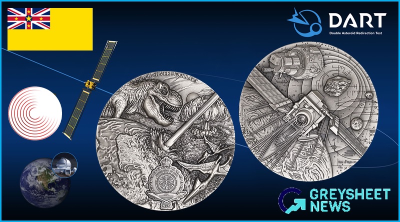 NASA's DART kinetic impact defence features on this 5 ounce silver coin