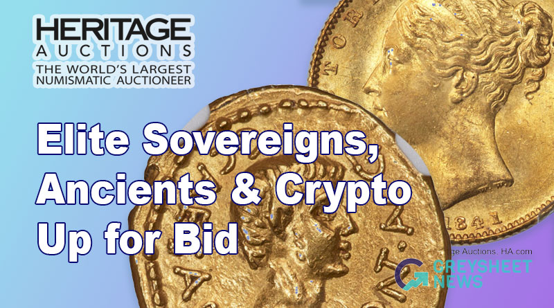 Elite Sovereigns, Ancients & Crypto Up for Bid