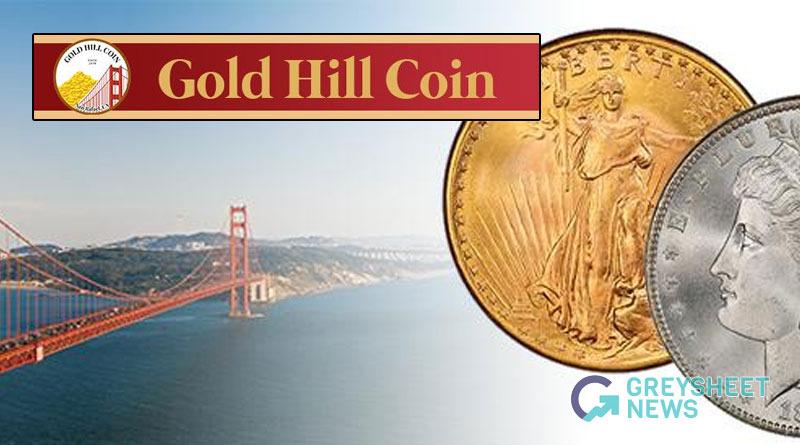Gold Hill Coin logo with the Golden Gate Bridge