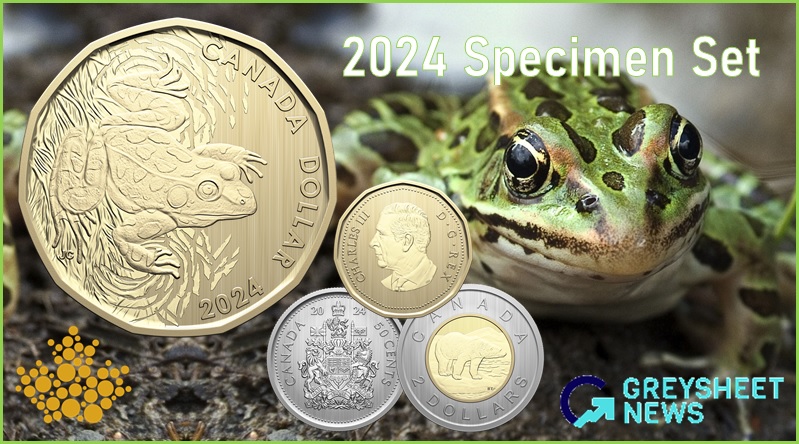 The exclusive dollar coin features a Northern Leopard frog.