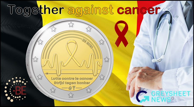 Early detection and prevention of Cancer is the topic of this €2 coin.