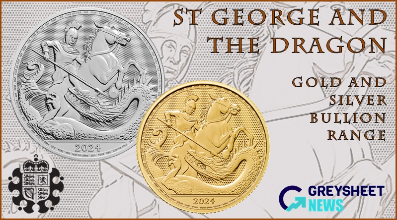 A traditional image of St George and the Dragon features on the reverse.