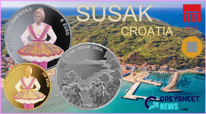 The tiny island of Susak is featured on the new coins