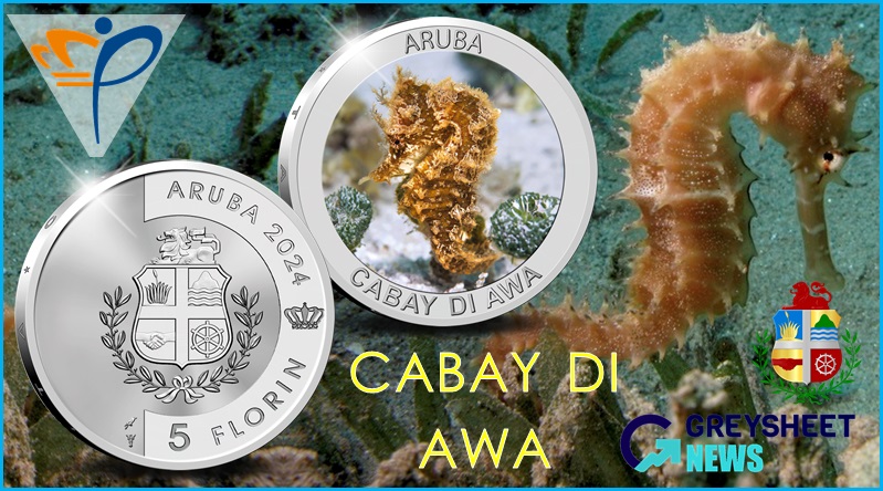 The unique Seahorse features on the obverse side in full colour.