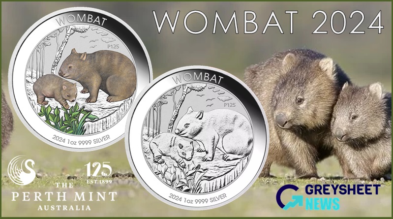 In its 4th year, the wombat features on the reverse side of this silver bullion coin