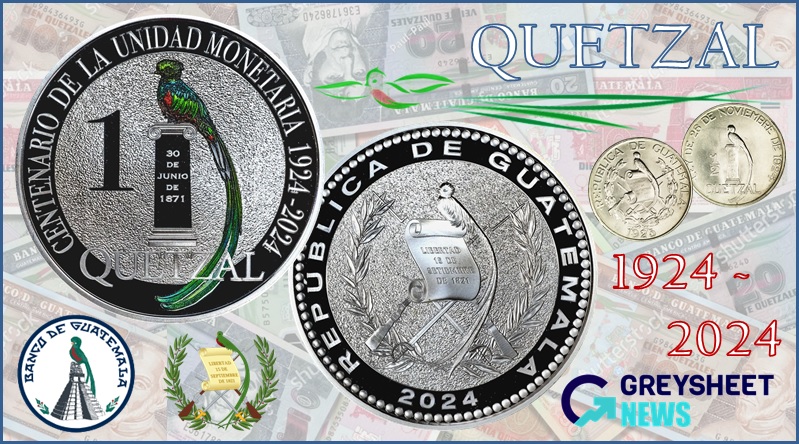 The Quetzal currency's colourful bird is featured on the obverse side