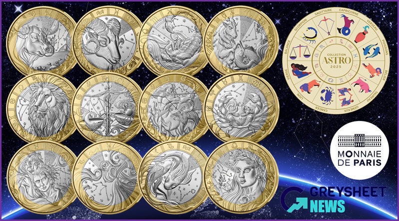 All twelve Zodiac signs are represented on new designs in one complete collection