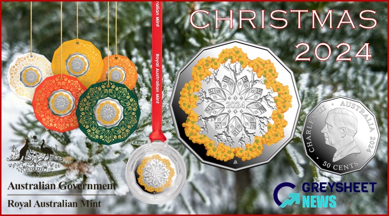 Flora prevalent in Western Australia during Christmas features on the reverse side.