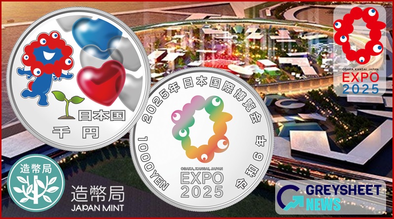 EXPO 25's unique mascot features on the obverse