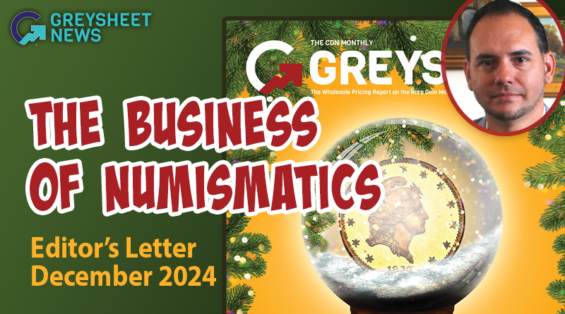 The December 2024 Monthly Greysheet US Coin Wholesale Pricing Magazine