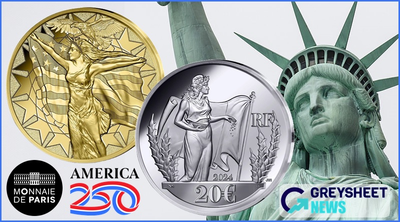 Designs from John Mercanti and Joaquin Jimenez feature on the obverse and reverse.