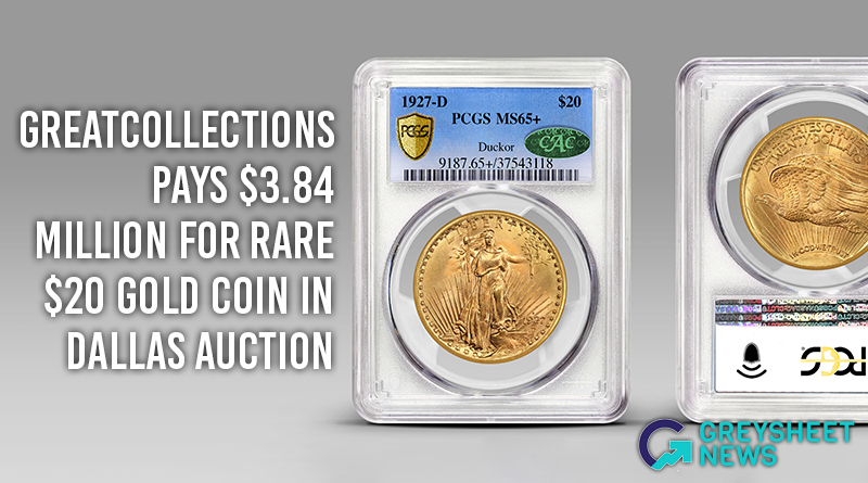 This example is graded PCGS MS65+ and is pedigreed to the Duckor Collection.