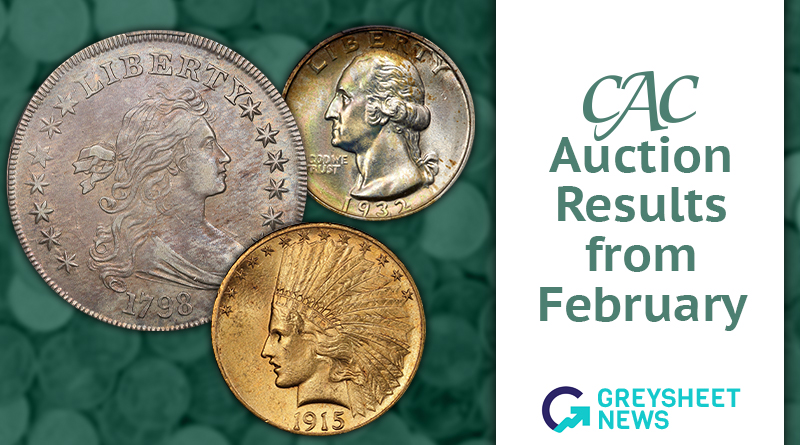 These three CAC-approved coins were all sold in February 2025.