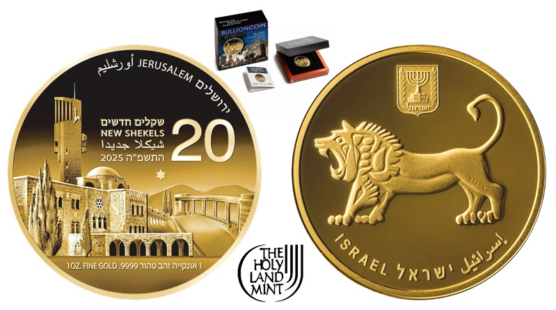 Israel. Hebrew University Features on Latest Gold Coin in Jerusalem of ...