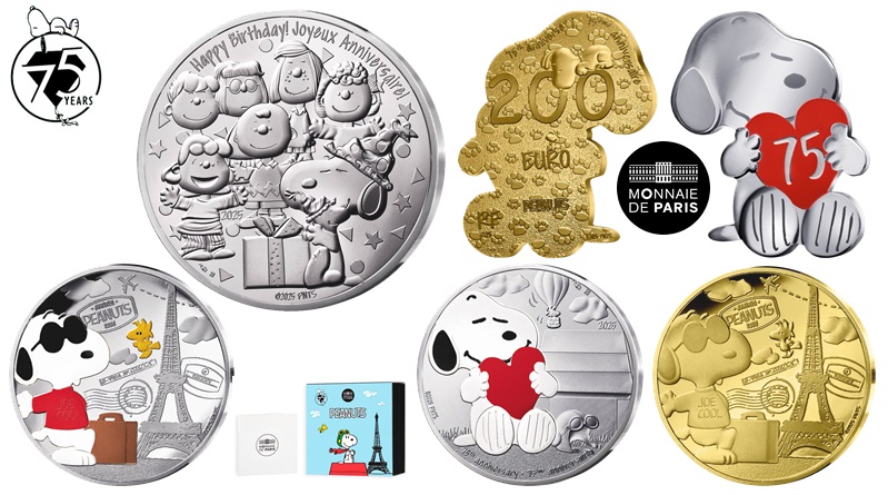 France. Latest Gold and Silver Proof Coins Celebrates an American