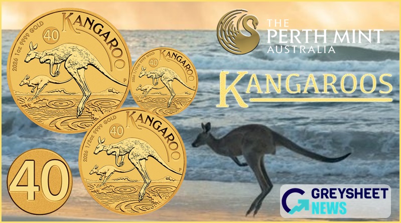 Perth Mint – Australia. New 2026-Dated Gold Kangaroo Bullion Coins Include Special Anniversary Privy Mark