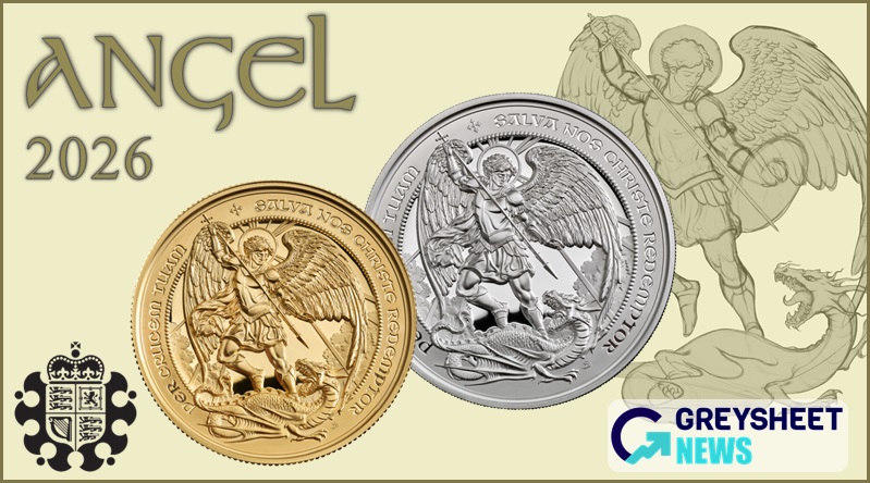 United Kingdom. New Gold and Silver Proof Coins Features Historic Angel Design