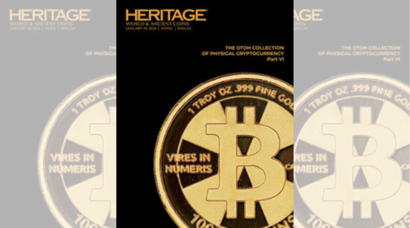 Heritage Auctions: Physical Cryptocurrency Featuring the Otoh Collection, Part VI NYINC Signature Auction