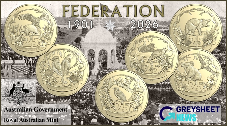 Australia. Limited Edition 25 Cent Collector Coins Mark 125th Anniversary of Federation