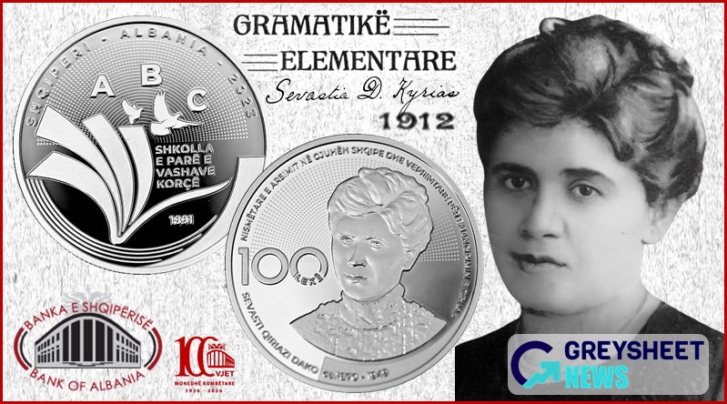 Albania. New Silver Proof Coins Honour Prominent Educator and Women's Rights Advocate