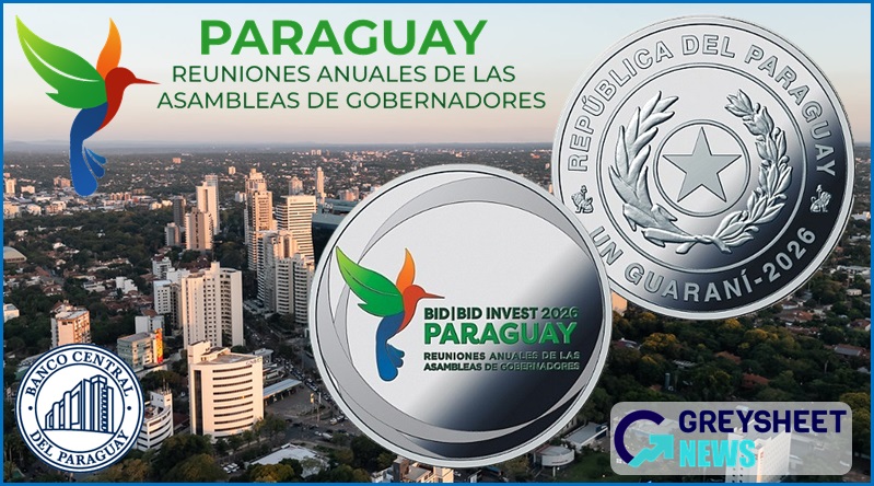 Paraguay. Latest Silver Proof Coins Released on Behalf of Inter-American Development Bank Summit