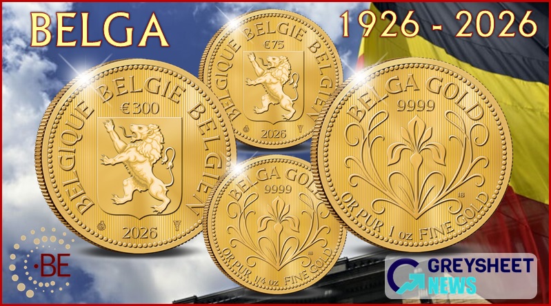 Belgium. Eagerly Anticipated Gold Bullion Investment Trade Coins Launched