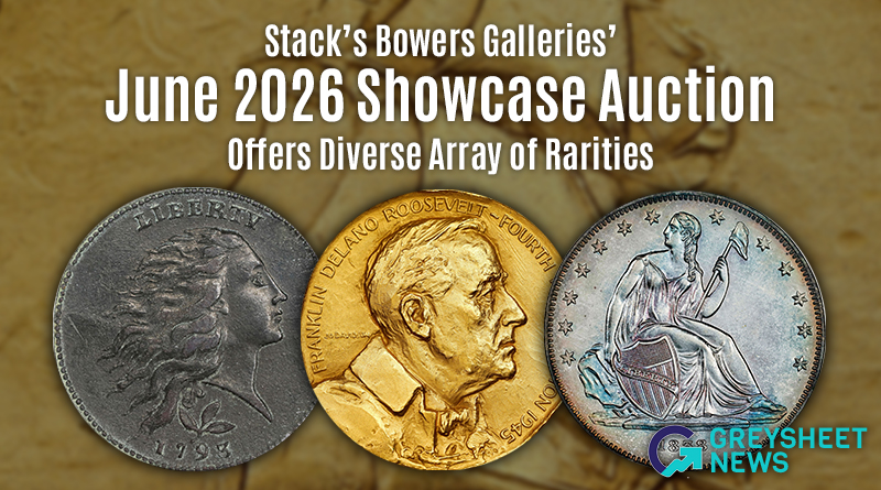 Stack's Bowers Galleries' June 2026 Showcase Auction Offers Diverse Array of Rarities
