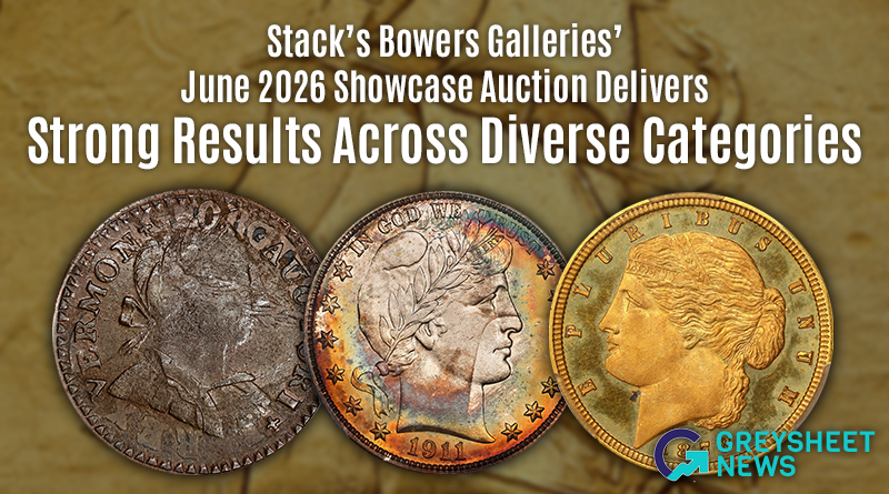 Stack's Bowers Galleries' June 2026 Showcase Auction Delivers Strong Results Across Diverse Categories