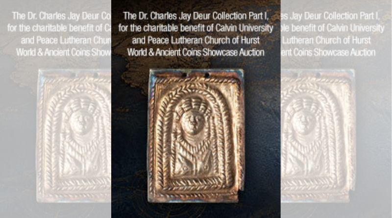 Heritage Auctions: The Dr. Charles Jay Deur Collection Part I, for the charitable benefit of Calvin University and Peace Lutheran Church of Hurst Showcase Auction