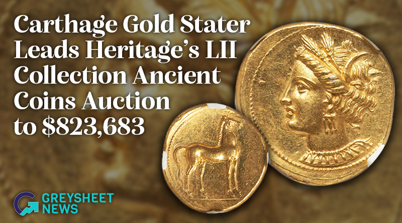 Carthage Gold Stater Leads Heritage’s LII Collection Ancient Coins Auction to $823,683