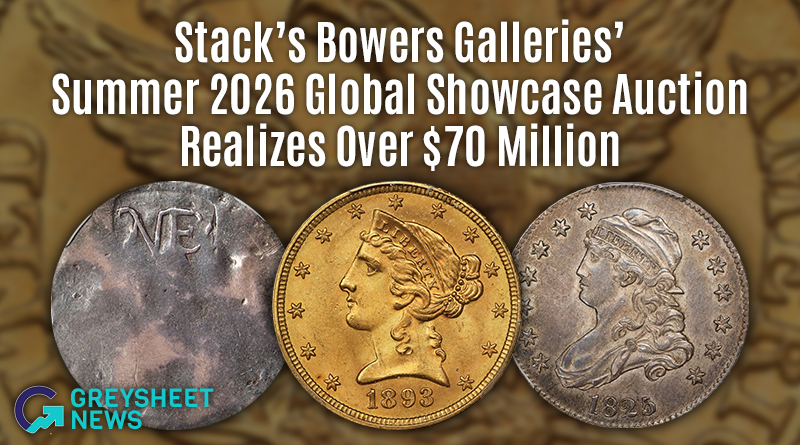 Stack's Bowers Galleries' Summer 2026 Global Showcase Auction Realizes Over $70 Million