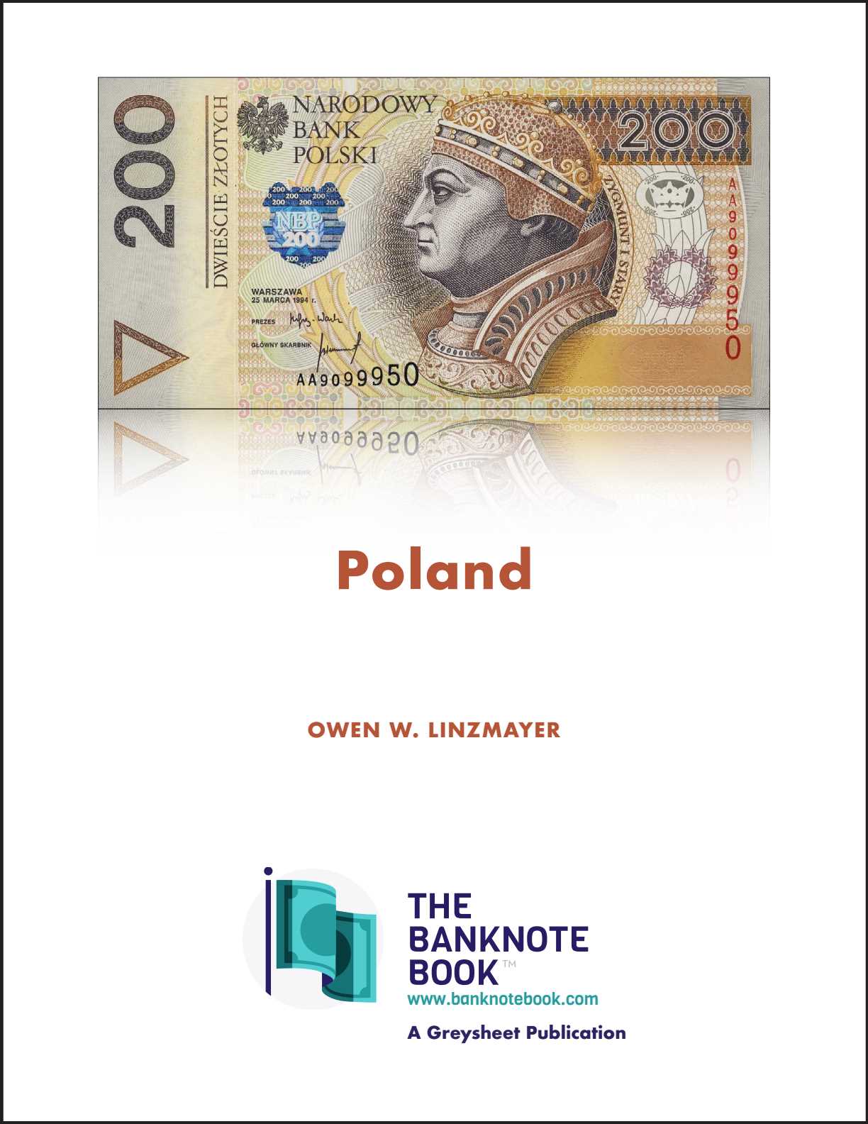 Narodowy Bank Polski 1,000 złotych B823as2,P133 Horizontal red Specimen and  large X ovpt front/back; ladder s/n A 1234567 Pricing Guide | The Greysheet