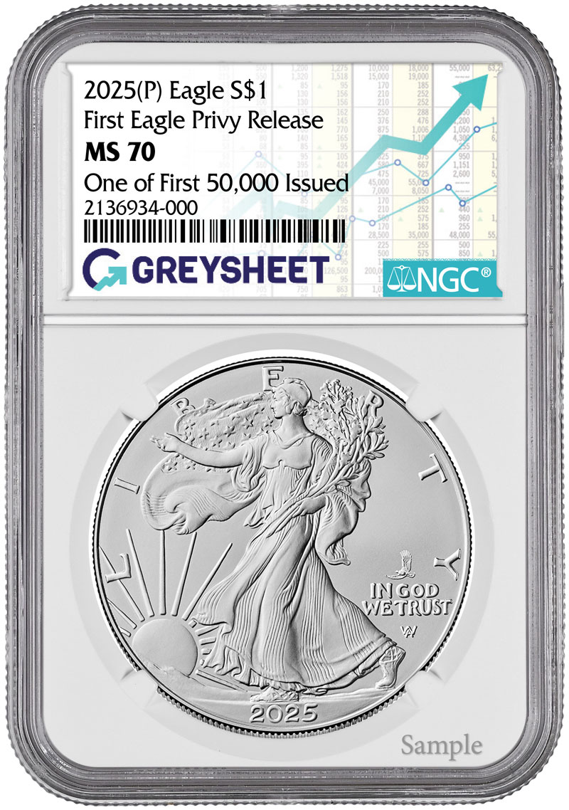2025-(P) Eagle Privy ASE NGC MS70 - (1) Coin Mailed Publication image